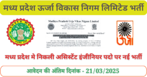 Madhya Pradesh Urja Vikas Nigam Vacancy - MP Govt Job