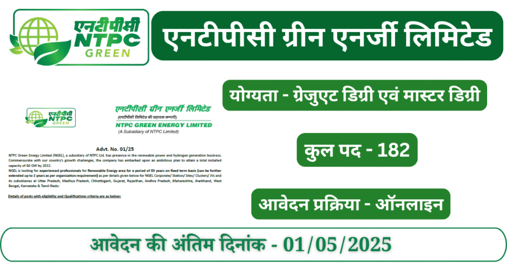 NTPC Green Energy Limited Vacancy - Job Recruitment Vacancy