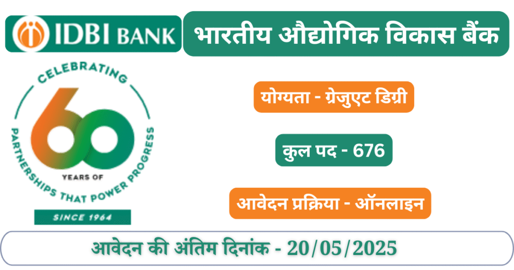IDBI Bank JAM Recruitment 2025 - Vacancy Notification